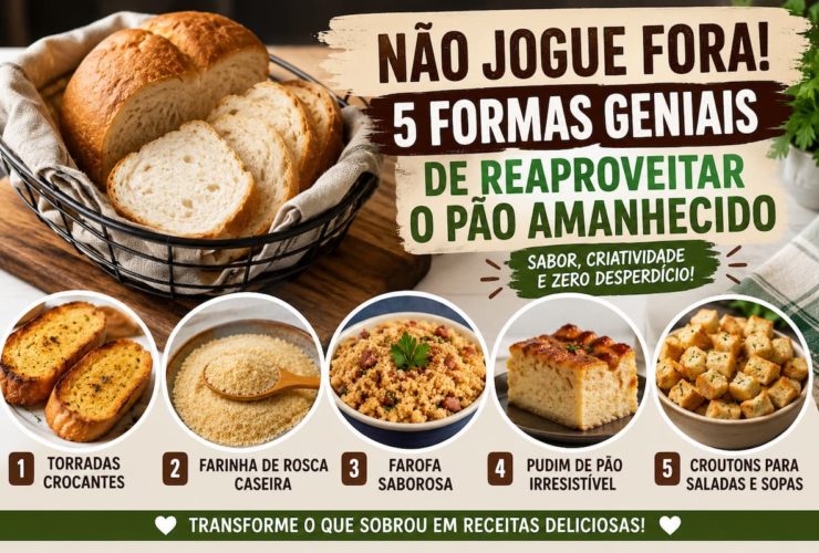 5 formas geniais de reaproveitar pão amanhecido