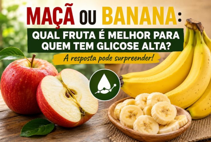 Maçã ou banana: descubra qual fruta é melhor para quem tem glicose alta