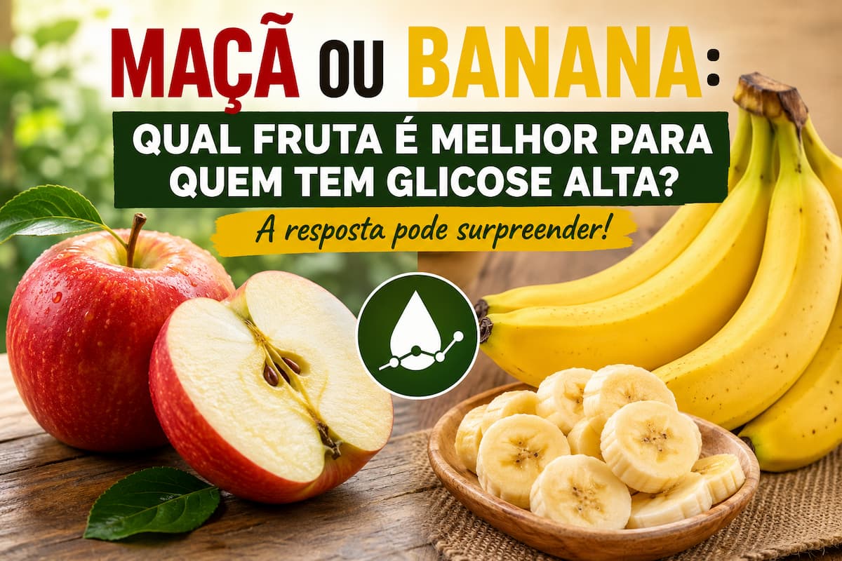 Maçã ou banana: descubra qual fruta é melhor para quem tem glicose alta