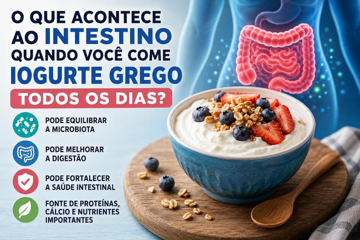 Descubra o que acontece com o intestino ao consumir iogurte grego todos os dias