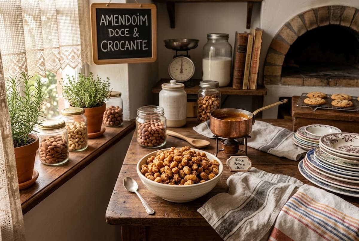 Amendoim crocante super fácil e rápido