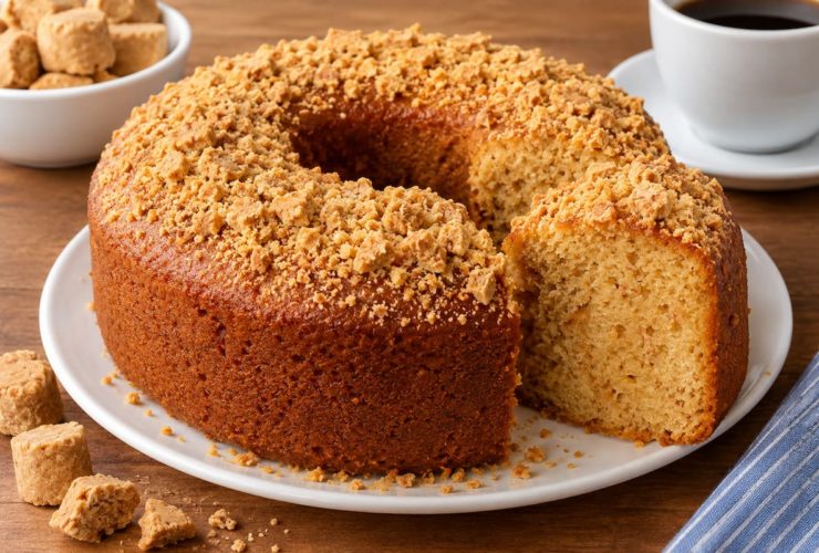 Bolo de Paçoca Fofinho e Delicioso