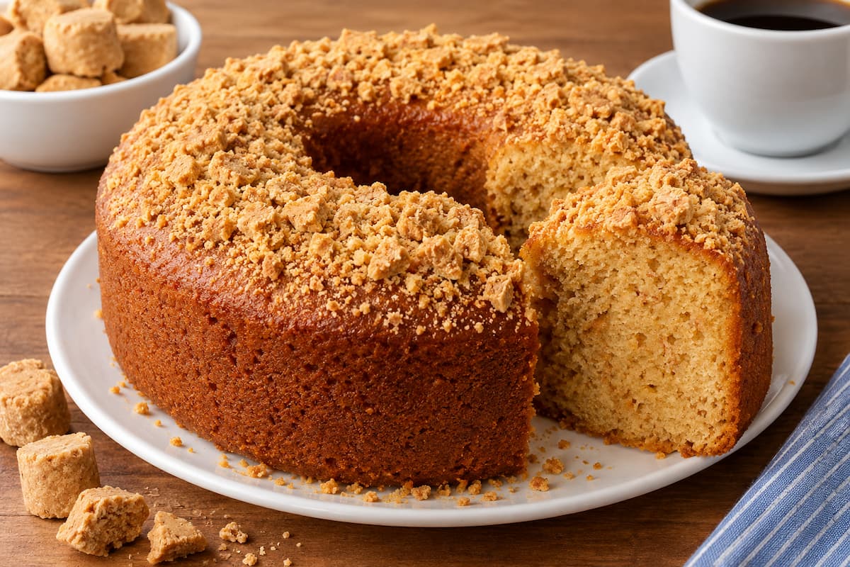 Bolo de Paçoca Fofinho e Delicioso