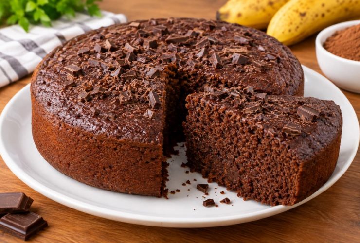 Bolo de Chocolate Zero Açúcar, Sem Trigo e Leite