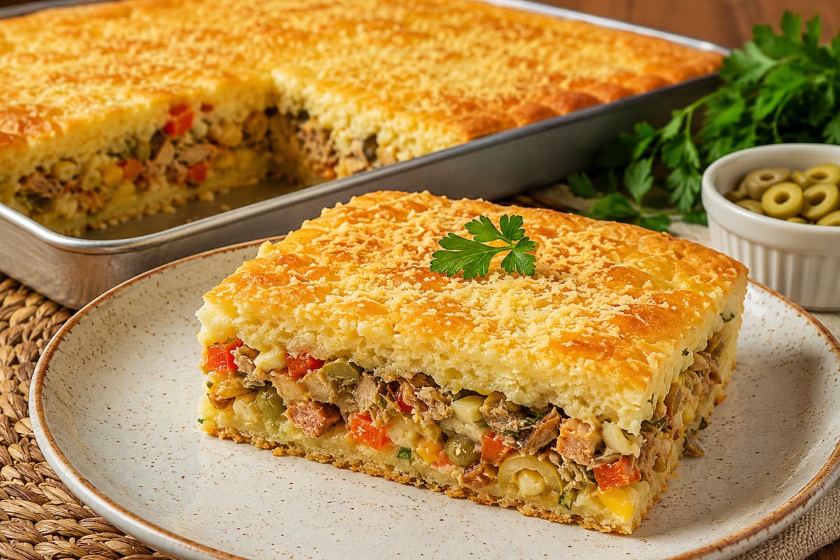 Torta de Sardinha de Liquidificador Fácil e Deliciosa