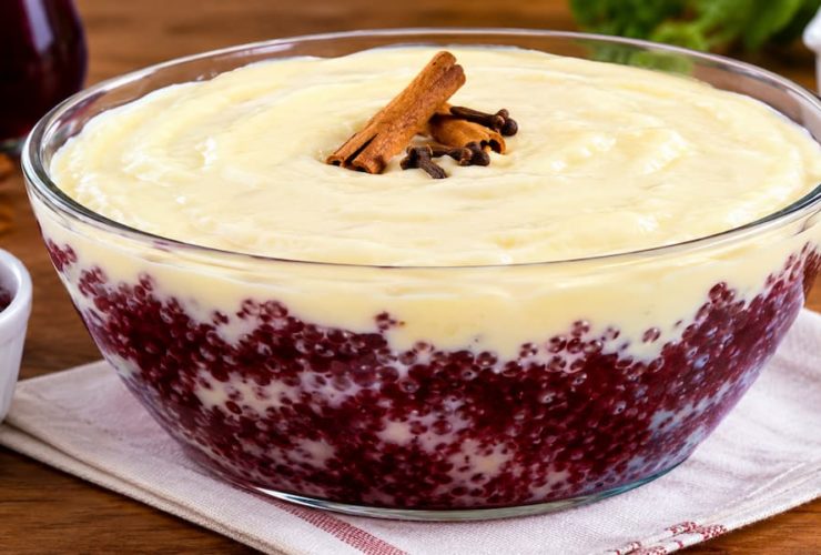 Sagu com Creme Tradicional e Muito Cremoso