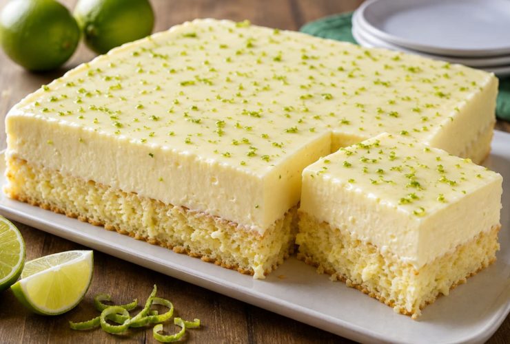 Bolo de limão tipo mousse fofinho e cremoso