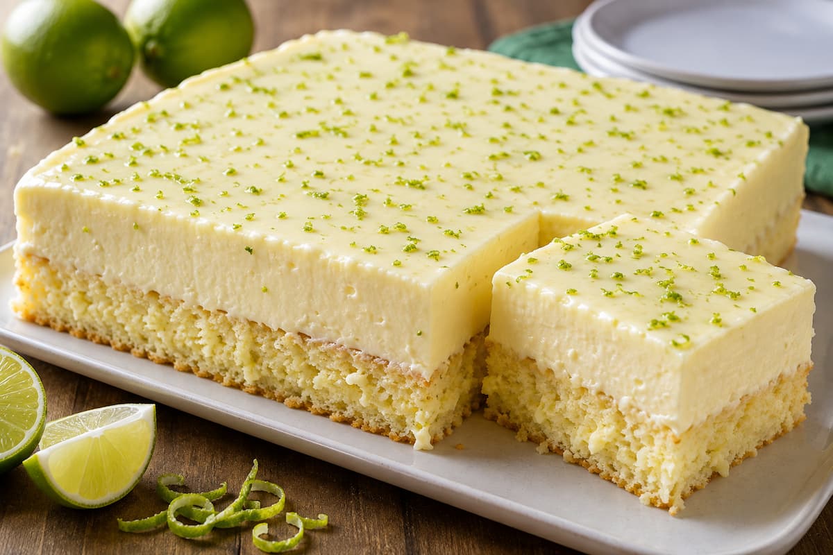 Bolo de limão tipo mousse fofinho e cremoso