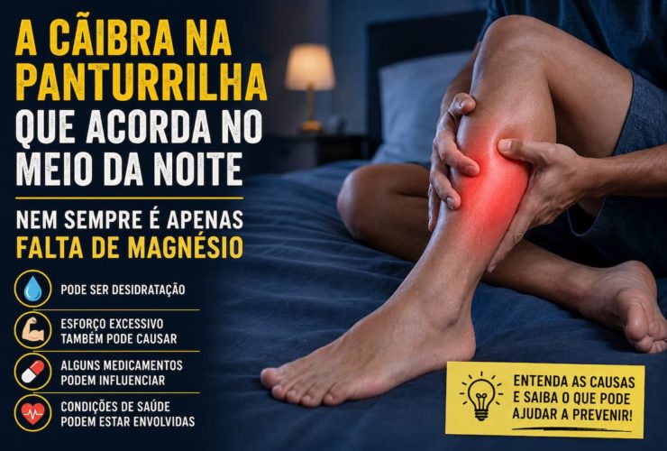 Cãibra na panturrilha à noite: nem sempre é magnésio