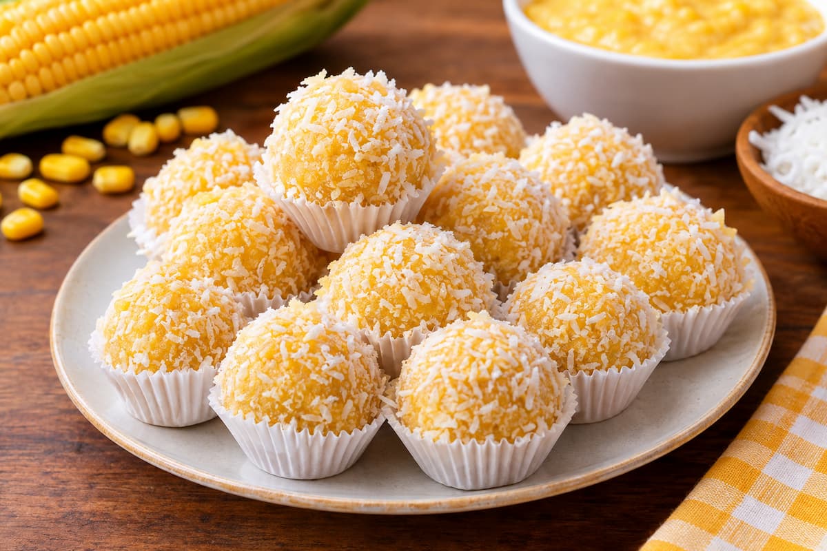 Brigadeiro de Milho Verde Cremoso e Fácil