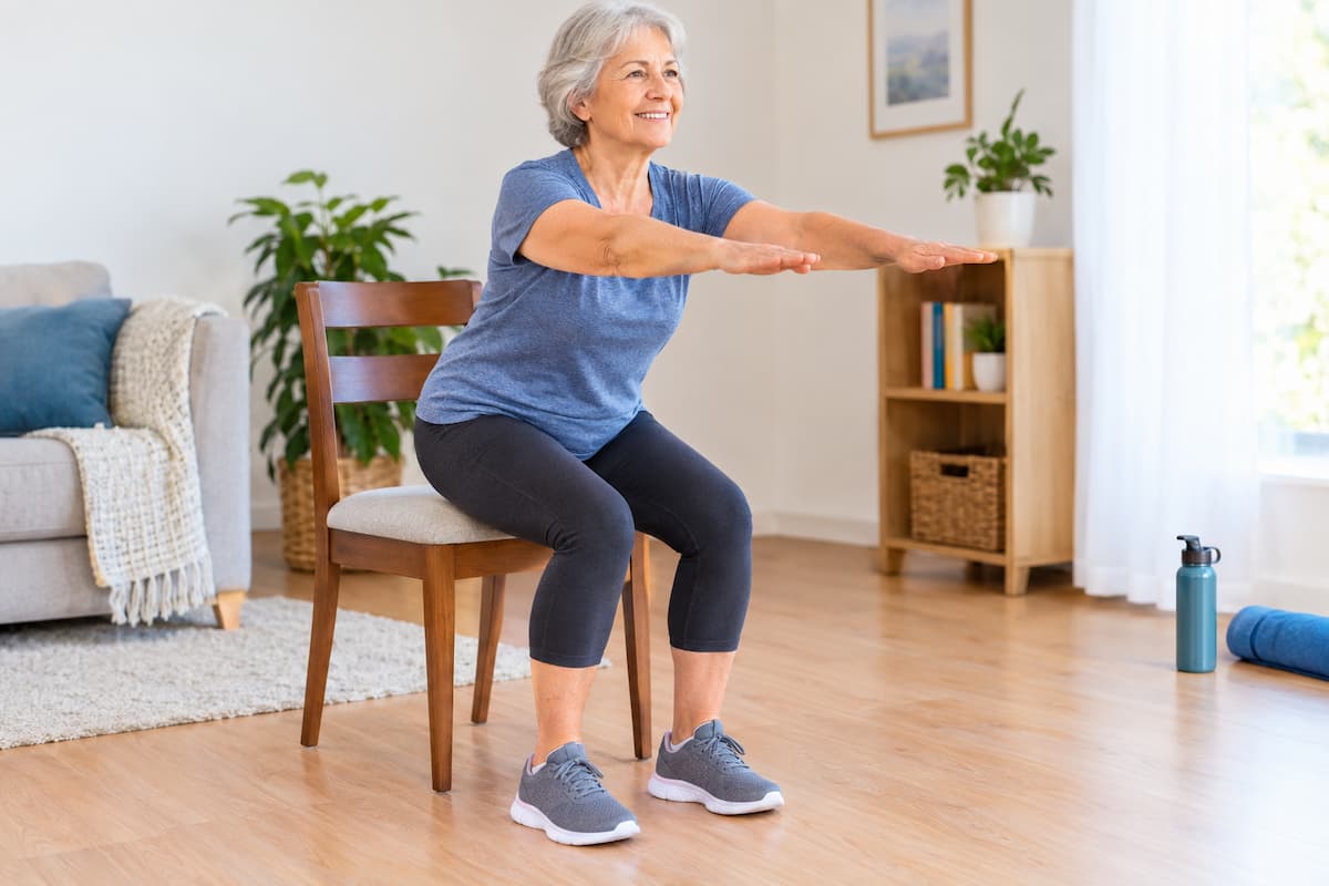 Exercício de 5 minutos para fazer após os 60 anos