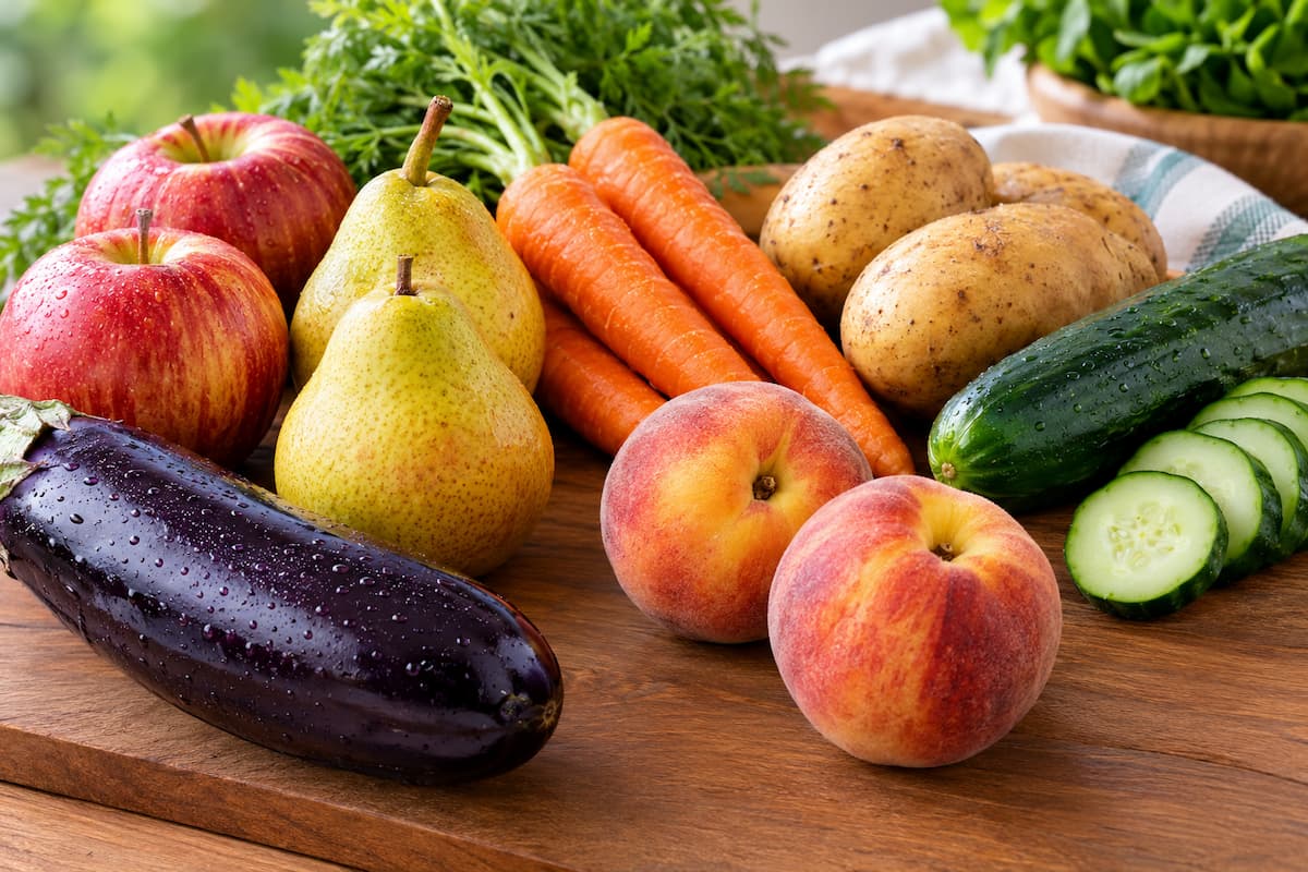 7 frutas e vegetais que você deve comer com casca