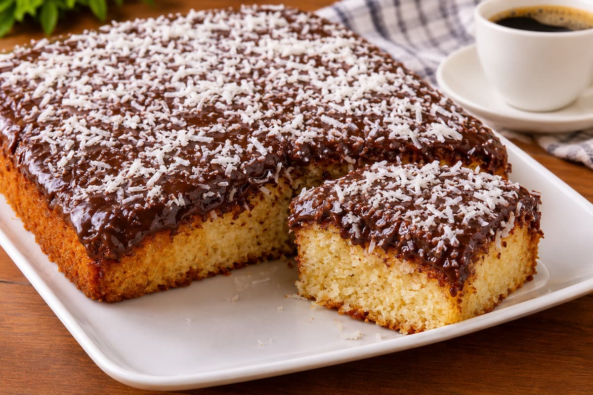 Bolo Beijo de Mulata Fofinho com Chocolate