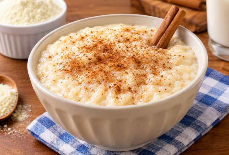 Arroz Doce com Leite em Pó Cremoso e Fácil