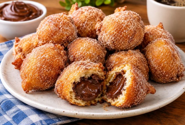 Bolinho de Chuva Trufado de Brigadeiro Fofinho