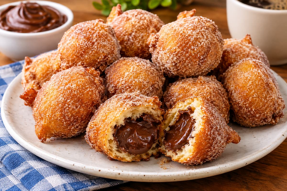 Bolinho de Chuva Trufado de Brigadeiro Fofinho