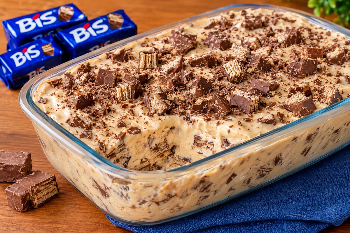 Sobremesa gelada de Bis cremosa e irresistível