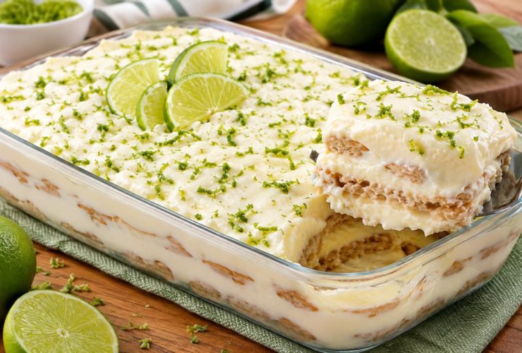 Pavê de Limão Cremoso Sem Forno