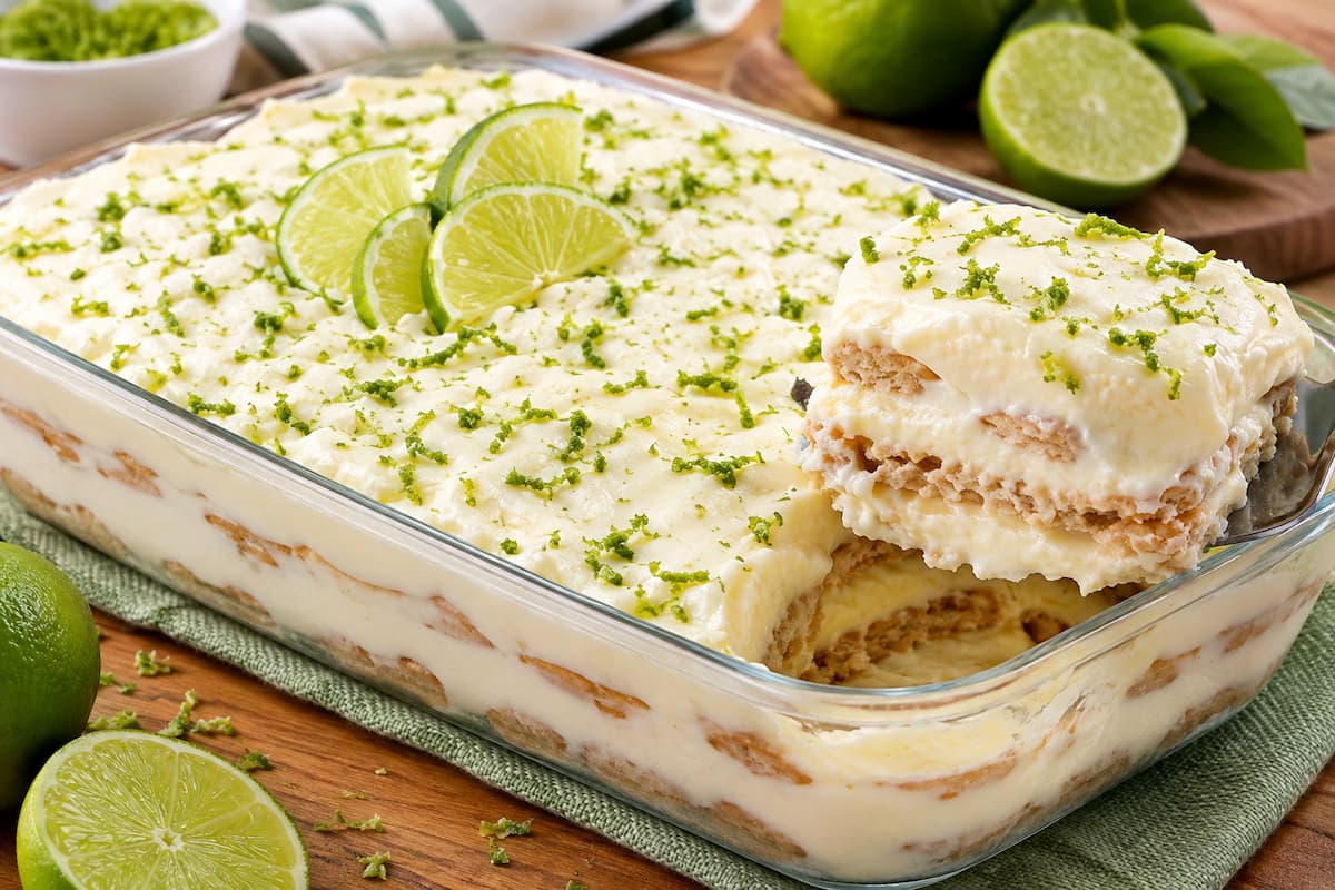 Pavê de Limão Cremoso Sem Forno