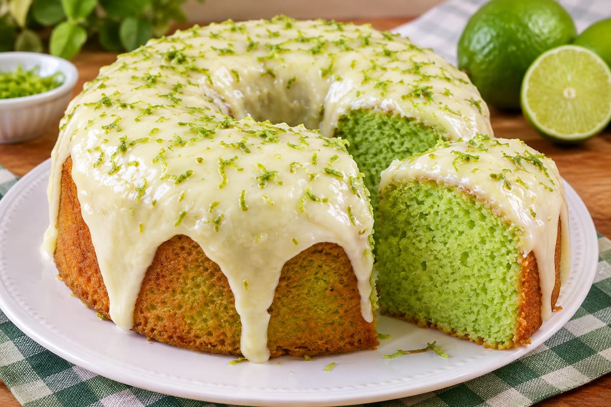 Bolo Verde de Limão Fofinho e Fácil de Fazer